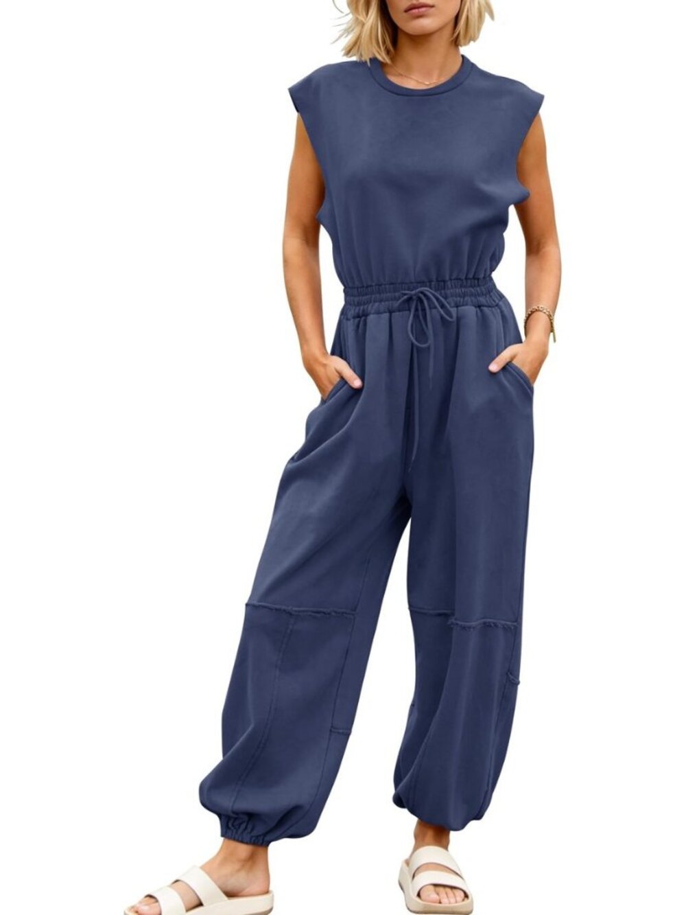 Jumpsuits for Women Casual Romper One Piece Outfits with Pockets